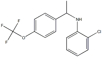 2-chloro-N-{1-[4-(trifluoromethoxy)phenyl]ethyl}aniline Struktur