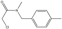 2-chloro-N-methyl-N-[(4-methylphenyl)methyl]acetamide Struktur