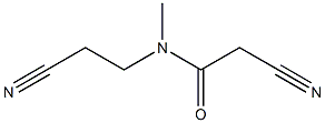 2-cyano-N-(2-cyanoethyl)-N-methylacetamide Struktur