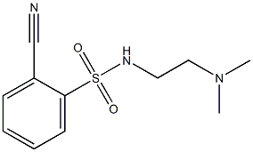 2-cyano-N-[2-(dimethylamino)ethyl]benzenesulfonamide Struktur