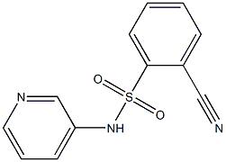 2-cyano-N-pyridin-3-ylbenzenesulfonamide Struktur