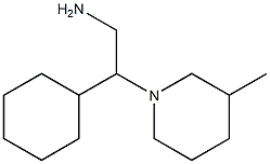 2-cyclohexyl-2-(3-methylpiperidin-1-yl)ethanamine Struktur