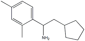 2-cyclopentyl-1-(2,4-dimethylphenyl)ethan-1-amine Struktur