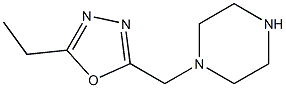 2-ethyl-5-(piperazin-1-ylmethyl)-1,3,4-oxadiazole Struktur