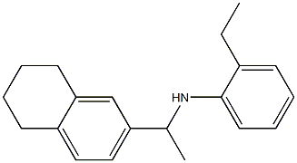 2-ethyl-N-[1-(5,6,7,8-tetrahydronaphthalen-2-yl)ethyl]aniline Struktur