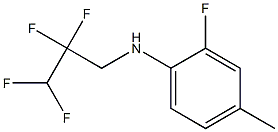 2-fluoro-4-methyl-N-(2,2,3,3-tetrafluoropropyl)aniline Struktur