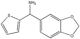 2H-1,3-benzodioxol-5-yl(thiophen-2-yl)methanamine Struktur