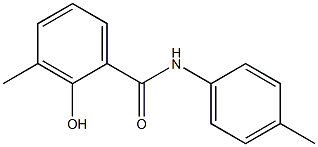 2-hydroxy-3-methyl-N-(4-methylphenyl)benzamide Struktur