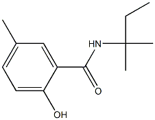 2-hydroxy-5-methyl-N-(2-methylbutan-2-yl)benzamide Struktur