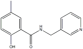 2-hydroxy-5-methyl-N-(pyridin-3-ylmethyl)benzamide Struktur