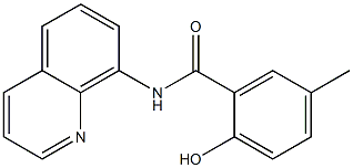 2-hydroxy-5-methyl-N-(quinolin-8-yl)benzamide Struktur