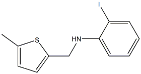 2-iodo-N-[(5-methylthiophen-2-yl)methyl]aniline Struktur