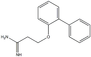 3-(1,1'-biphenyl-2-yloxy)propanimidamide Struktur