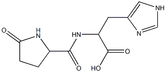 3-(1H-imidazol-4-yl)-2-{[(5-oxopyrrolidin-2-yl)carbonyl]amino}propanoic acid Struktur