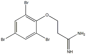 3-(2,4,6-tribromophenoxy)propanimidamide Struktur