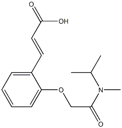 3-(2-{[methyl(propan-2-yl)carbamoyl]methoxy}phenyl)prop-2-enoic acid Structure