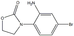 3-(2-amino-4-bromophenyl)-1,3-oxazolidin-2-one Struktur