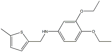 3,4-diethoxy-N-[(5-methylthiophen-2-yl)methyl]aniline Struktur