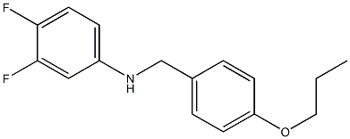 3,4-difluoro-N-[(4-propoxyphenyl)methyl]aniline Struktur