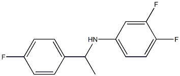 3,4-difluoro-N-[1-(4-fluorophenyl)ethyl]aniline Struktur