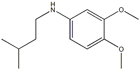 3,4-dimethoxy-N-(3-methylbutyl)aniline Struktur