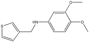 3,4-dimethoxy-N-(thiophen-3-ylmethyl)aniline Struktur