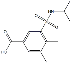 3,4-dimethyl-5-(propan-2-ylsulfamoyl)benzoic acid Struktur