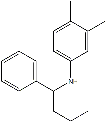 3,4-dimethyl-N-(1-phenylbutyl)aniline Struktur