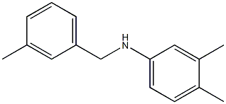 3,4-dimethyl-N-[(3-methylphenyl)methyl]aniline Struktur