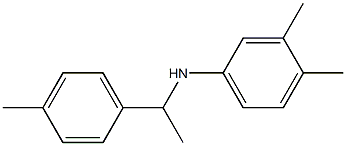 3,4-dimethyl-N-[1-(4-methylphenyl)ethyl]aniline Struktur