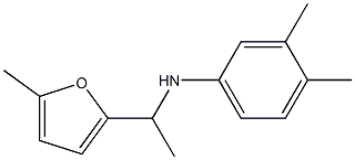 3,4-dimethyl-N-[1-(5-methylfuran-2-yl)ethyl]aniline Struktur