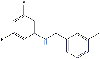 3,5-difluoro-N-[(3-methylphenyl)methyl]aniline Struktur