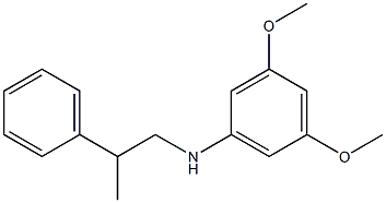 3,5-dimethoxy-N-(2-phenylpropyl)aniline Struktur