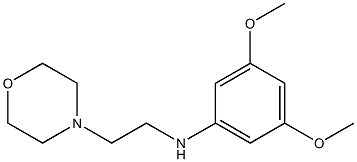 3,5-dimethoxy-N-[2-(morpholin-4-yl)ethyl]aniline Struktur