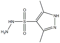 3,5-dimethyl-1H-pyrazole-4-sulfonohydrazide Struktur