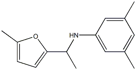 3,5-dimethyl-N-[1-(5-methylfuran-2-yl)ethyl]aniline Struktur