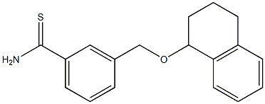 3-[(1,2,3,4-tetrahydronaphthalen-1-yloxy)methyl]benzene-1-carbothioamide Struktur