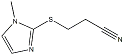 3-[(1-methyl-1H-imidazol-2-yl)sulfanyl]propanenitrile Struktur