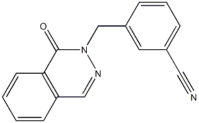 3-[(1-oxophthalazin-2(1H)-yl)methyl]benzonitrile Struktur