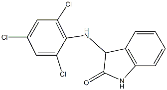 3-[(2,4,6-trichlorophenyl)amino]-2,3-dihydro-1H-indol-2-one Struktur