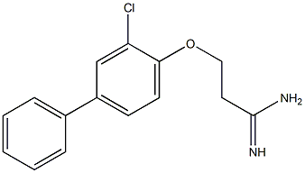 3-[(3-chloro-1,1'-biphenyl-4-yl)oxy]propanimidamide Struktur