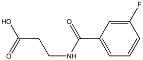 3-[(3-fluorobenzoyl)amino]propanoic acid Struktur