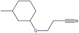 3-[(3-methylcyclohexyl)oxy]propanenitrile Struktur