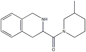 3-[(3-methylpiperidin-1-yl)carbonyl]-1,2,3,4-tetrahydroisoquinoline Struktur