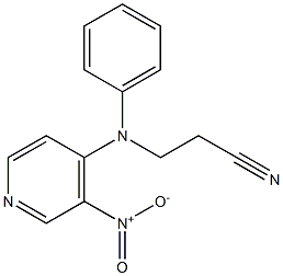 3-[(3-nitropyridin-4-yl)(phenyl)amino]propanenitrile Struktur