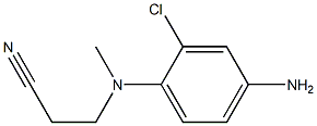 3-[(4-amino-2-chlorophenyl)(methyl)amino]propanenitrile Struktur