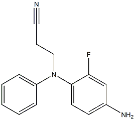 3-[(4-amino-2-fluorophenyl)(phenyl)amino]propanenitrile Struktur