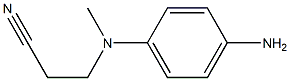 3-[(4-aminophenyl)(methyl)amino]propanenitrile Struktur