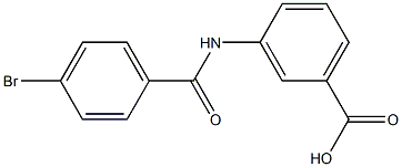 3-[(4-bromobenzoyl)amino]benzoic acid Struktur