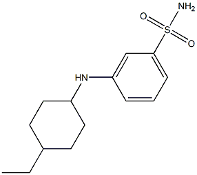 3-[(4-ethylcyclohexyl)amino]benzene-1-sulfonamide Struktur